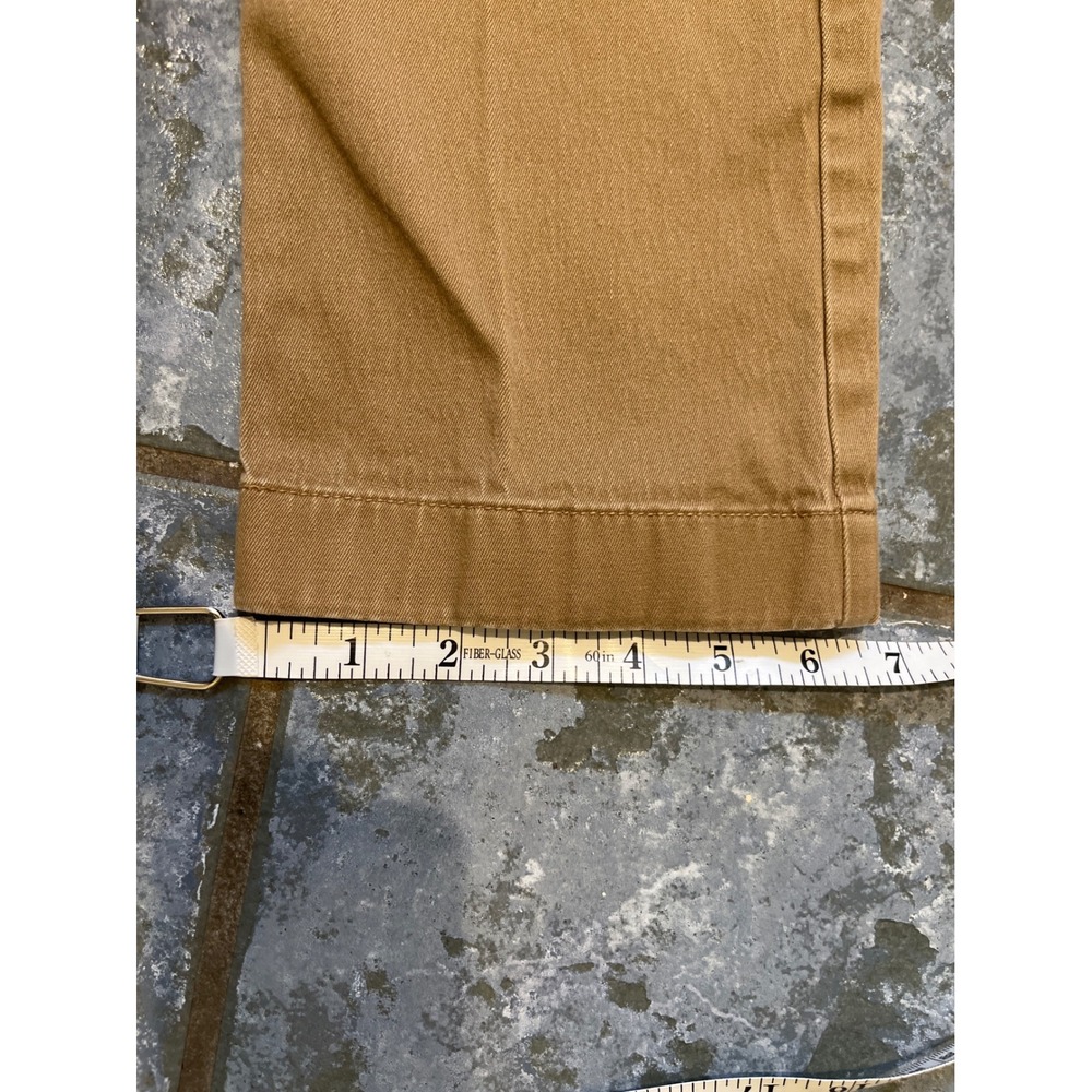 J.Crew Stretch Slim Fit Chino Pants Mens 32x34 Khaki Camel Cotton Blend‎ Casual - Picture 8 of 10